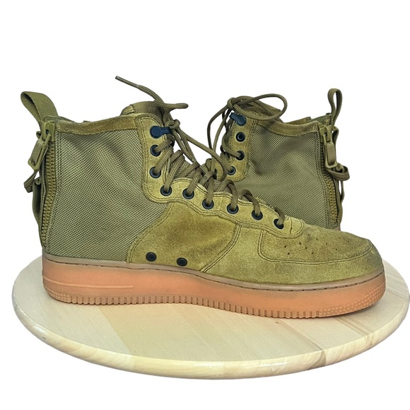 Men Nike Air Force 1 Mid Desert Moss ~ Size 11.5 ~ 917753-301 - Picture 8 of 10